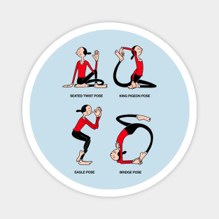 Popeye Olive yoga Magnet